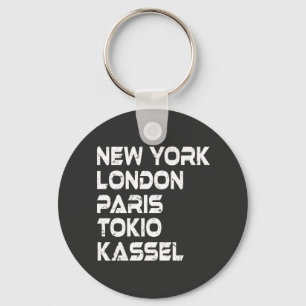 Kassel New York London Paris Tokio Schlüsselanhänger
