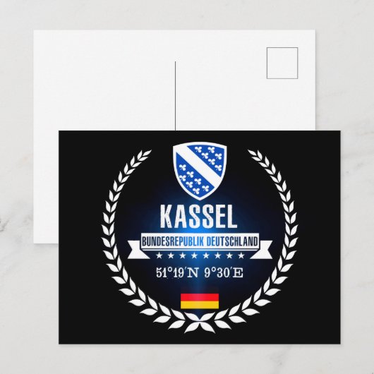 Kassel Postkarte (Vorne/Hinten)