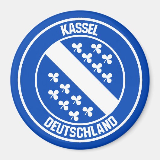 Kassel Round Emblem Magnet (Vorne)
