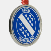 Kassel Round Emblem Ornament Aus Metall (Rechts)