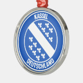Kassel Round Emblem Ornament Aus Metall (Links)