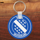 Kassel Round Emblem Schlüsselanhänger (Vorderseite)