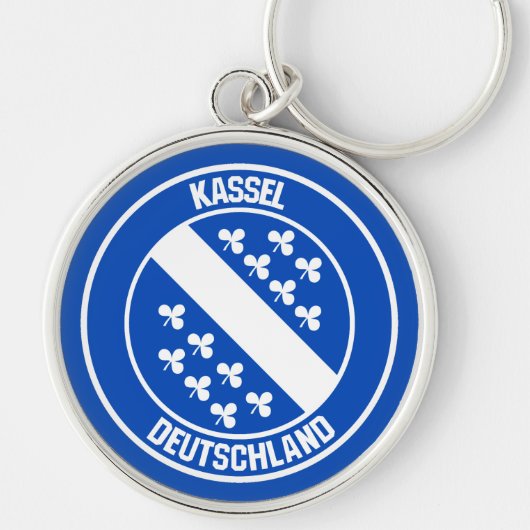 Kassel Round Emblem Schlüsselanhänger (Vorne)