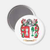 Kassel-Wappen (Familienwappen) Magnet (Vorderseite/Rückseite)