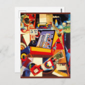 Kassenregister durch Amadeo de Souza-Cardoso, Postkarte (Vorne/Hinten)