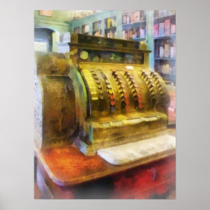 Kassenregister in Apotheke Poster