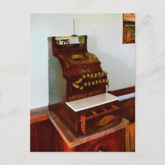 Kassenregister Postkarte (Vorderseite)