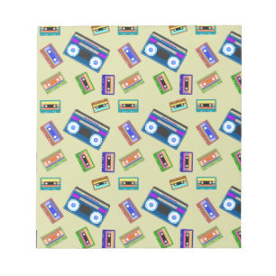 Kassettband-Vintage-Liebhaber Retro-Alte-Aufnahmen Notizblock