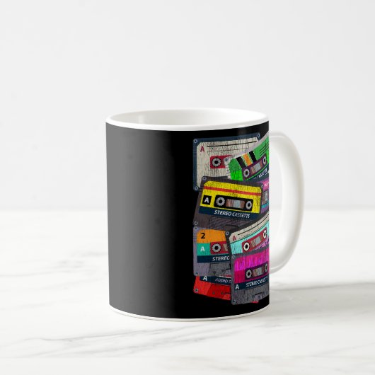 Kassette 80er kaffeetasse (VorderseiteRechts)