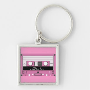 Kassette, alte Schule_ Schlüsselanhänger