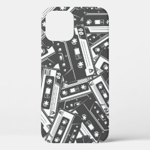 Kassette Band: Monochromes Vintage-Muster Case-Mate iPhone Hülle