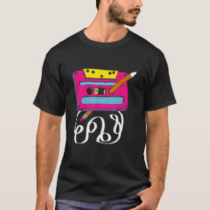 Kassette Band Pencil 1980er Retro Vintage Throwbac T-Shirt