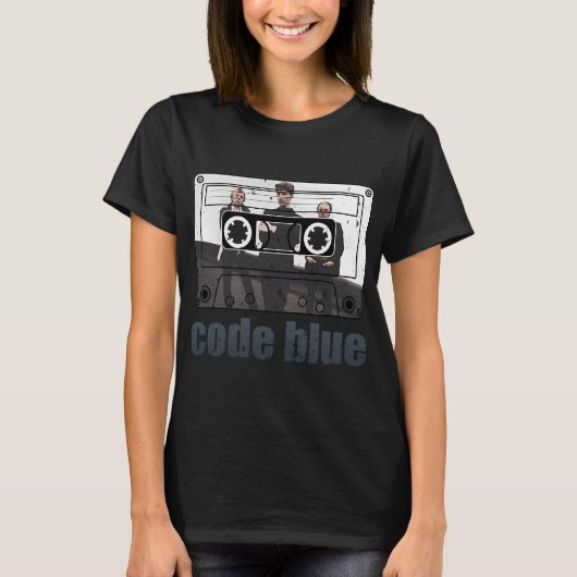 KASSETTE CODE BLUE T-Shirt (Vorderseite)