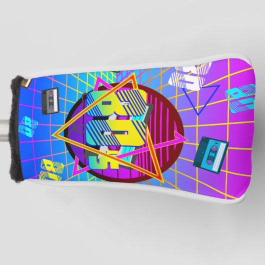 Kassette der 80er Jahre, alte Schule Golf Headcover (Vorderseite)