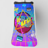 Kassette der 80er Jahre, alte Schule Golf Headcover (Rotieren 90)