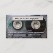 Kassette DJ-Visitenkarten Visitenkarte (Rückseite)