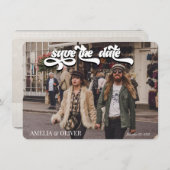 Kassette | FOTO SAVE THE DATE Einladung (Vorne/Hinten)