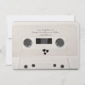 Kassette | FOTO SAVE THE DATE Einladung (Rückseite)