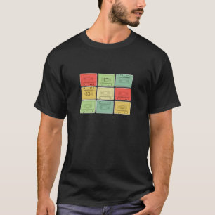 Kassette für 80er 90er Jahre Vintage Retro Kostüm T-Shirt