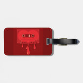 Kassette für das Herz mit schmelzenden Tropfen Gepäckanhänger (Rückseite horizontal)