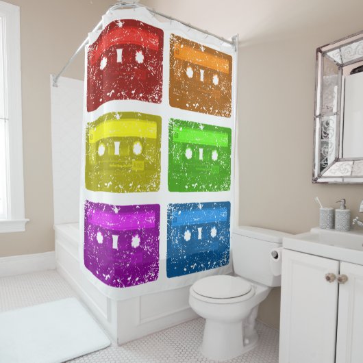 Kassette, ich bin so alt duschvorhang (Beispiel)