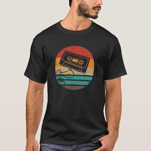 Kassette im Retro-Stil Vintag T-Shirt (Vorderseite)