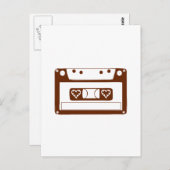 Kassette-Liebe Postkarte (Vorne/Hinten)