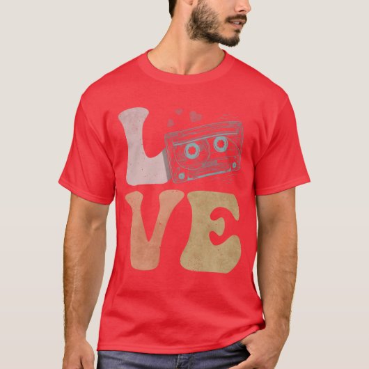 Kassette LOVE Freund T-Shirt (Vorderseite)