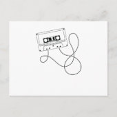 Kassette mit Bandsalat Postkarte (Vorderseite)