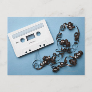 Kassette mit geschraubtem Band Postkarte