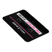 Kassette Mix-Band-Retro Save the Date Cool Magnet (Rechte Seite)