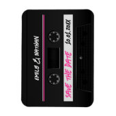 Kassette Mix-Band-Retro Save the Date Cool Magnet (Vertikal)
