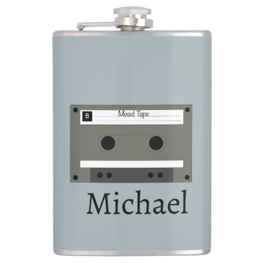 Kassette, Mixed Tape Flachmann (Vorderseite)