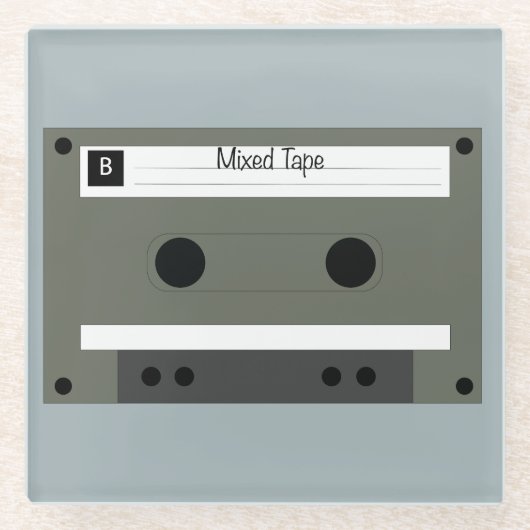 Kassette, Mixed Tape Glasuntersetzer (Vorderseite)