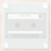 Kassette, Mixed Tape Glasuntersetzer (Rückseite)
