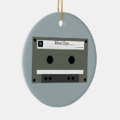 Kassette, Mixed Tape Keramik Ornament (Rechts)