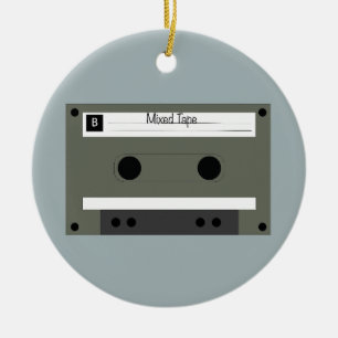 Kassette, Mixed Tape Keramik Ornament