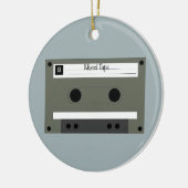 Kassette, Mixed Tape Keramik Ornament (Links)