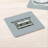 Kassette, Mixed Tape Rechteckiger Pappuntersetzer (angewinkelt)