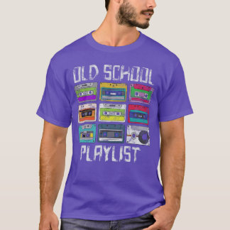 Kassette Musik Retro 80er Playlist Mädchen Geschen T-Shirt