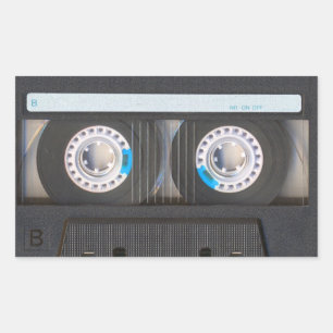 Kassette Rechteckiger Aufkleber