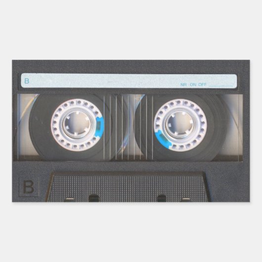 Kassette Rechteckiger Aufkleber (Vorderseite)