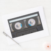Kassette Rechteckiger Aufkleber (Umschlag)