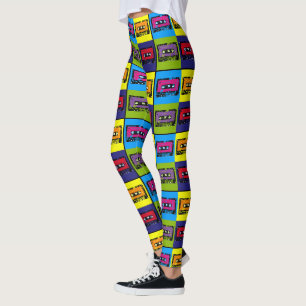 Kassette Retro 90er Pop Art Leggings