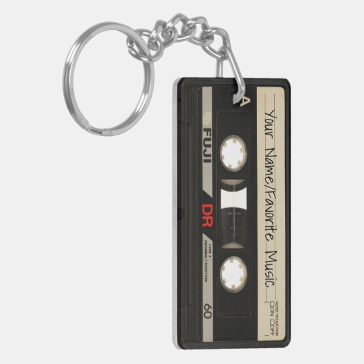 Kassette Schlüsselanhänger (Vorderseite links)