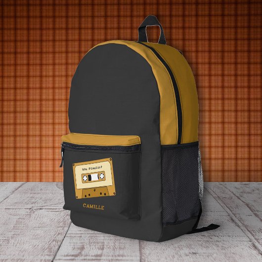 Kassette schwarzen Backpack Bedruckter Rucksack