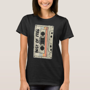 Kassette Tape Retro Geburtstag Geboren 1986 Best o T-Shirt