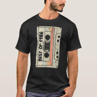 Kassette Tape Retro Geburtstag Geboren 1986 Best o T-Shirt