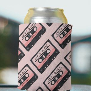 Kassette Tape Rosa Retro Geburtstagsparty Dosenkühler