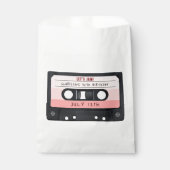 Kassette Tape Rosa Retro Geburtstagsparty Geschenktütchen (Vorderseite)